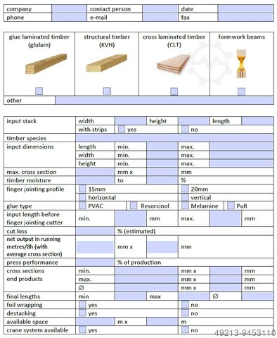 Keilzinkenanlage SMB 200 - 2000 mm wood input lengths