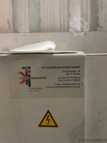 Sandblasting unit, blasting cabin, blasting room OTI Oberflächentechnik 