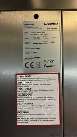 Backofen Wiesheu Euromat 64 S / Ebo 68 M