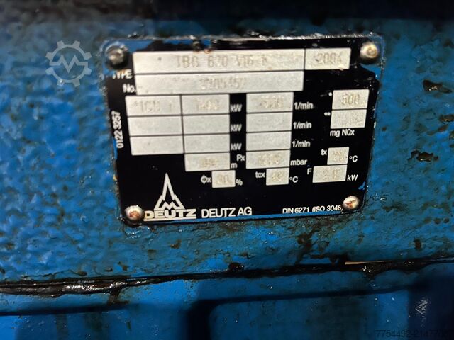 MWM Kraft-Wärme-Kopplungsanlage MWM TBG 620 V16