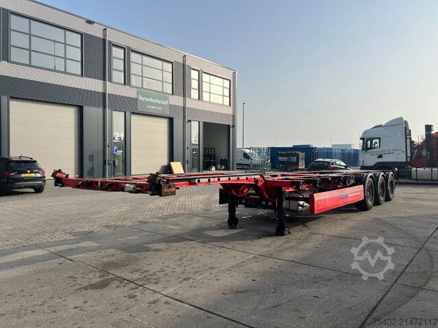 Container transport Krone SD / Genset / BPW + Drums