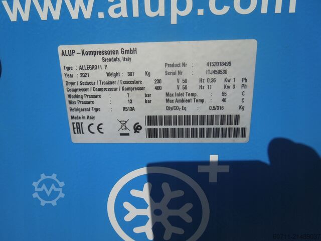 Schraubenkompressor ALUP ALLEGRO 11