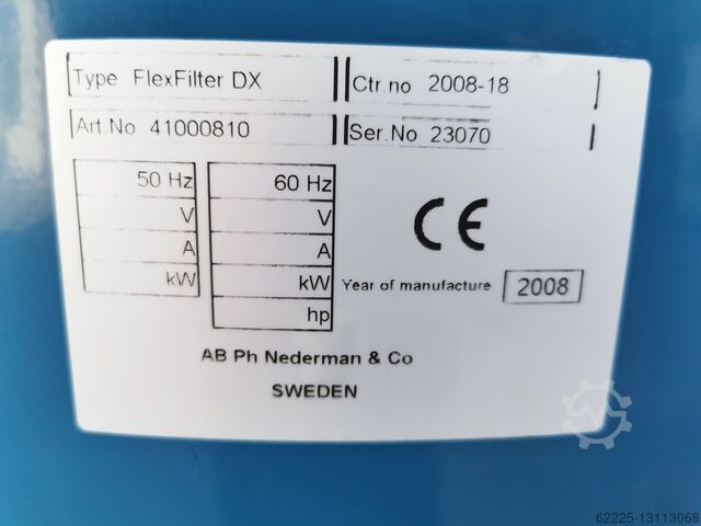 Nederman high vacuum system NEDERMAN VAC 20-1500 / FlexFilter DX