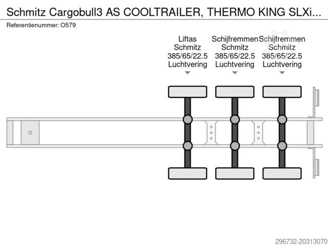 Refrigerated/frozen transport Schmitz Cargobull 3 AS COOLTRAILER, THERMO KING SLXi SPECTRUM D+E...