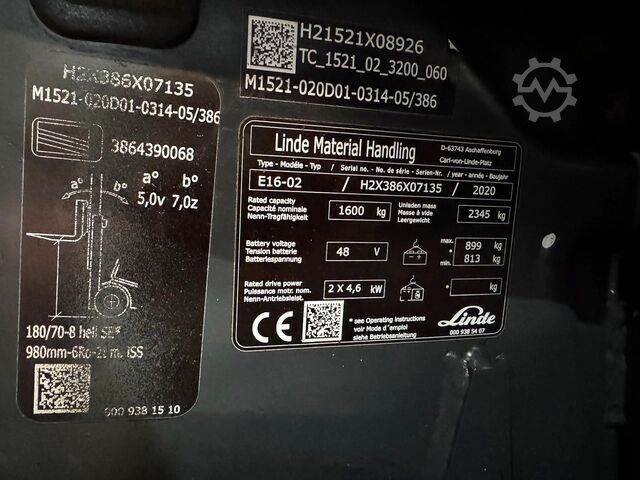 Gabelstapler Linde E 16-02 [ID: 174]
