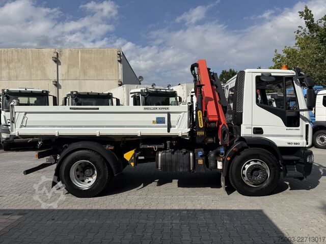 Autokran Iveco EuroCargo 180-320 Kipper mit Kran Palfinger 12.501