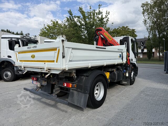 Autokran Iveco EuroCargo 180-320 Kipper mit Kran Palfinger 12.501