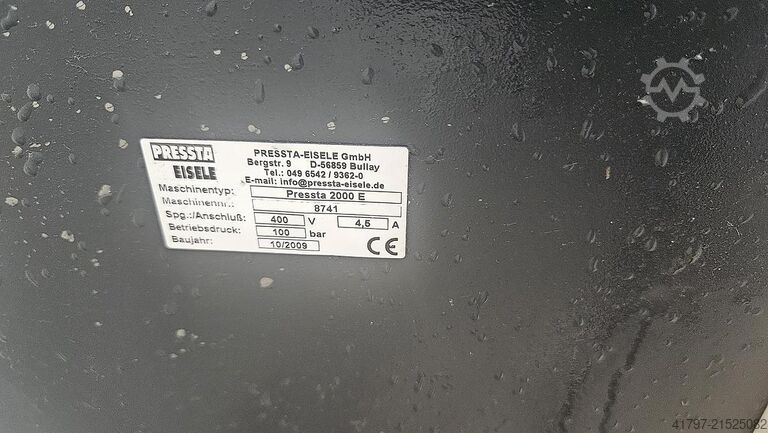 Eckverbindungspresse Pressta Eisele Pressta 2000 E Pressta Eisele Pressta 2000 E