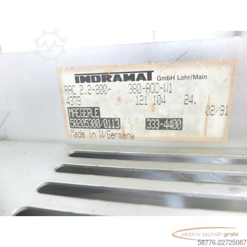 Komponente Indramat RAC 2.2-200 - 380-A00-W1 AC - Mainspindle Drive SN:004379