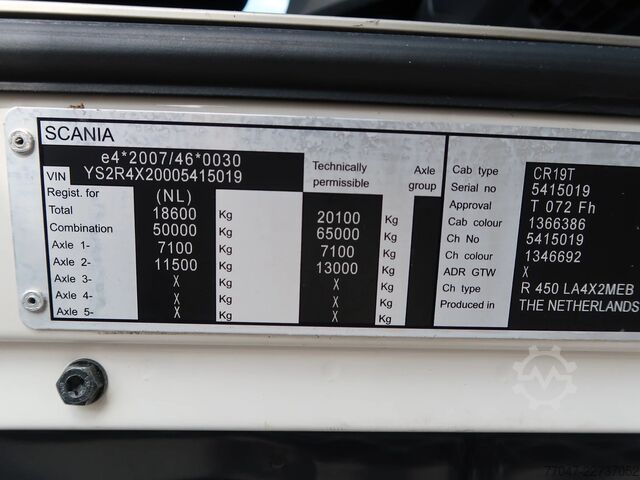 Volume-SZM Scania R450 Retarder, Topline, 2 Tanks, NL Truck, TOP!