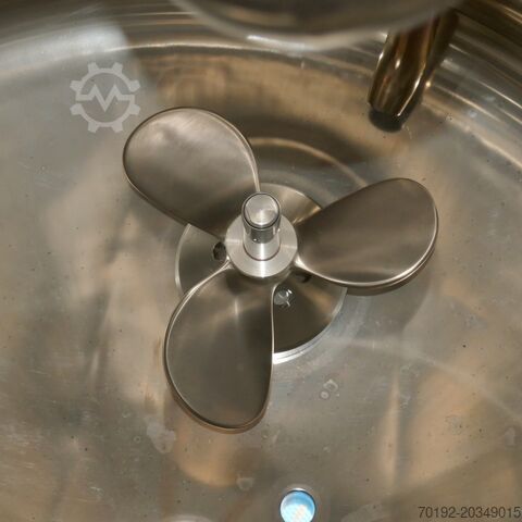 733 liter heatable/coolable stainless steel 316 pressure vessel with propeller agitator ROMABAU AG B0058
