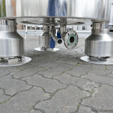 733 litre heatable/coolable pressure vessel made of V4A with propeller agitator. Bioengineering B0057