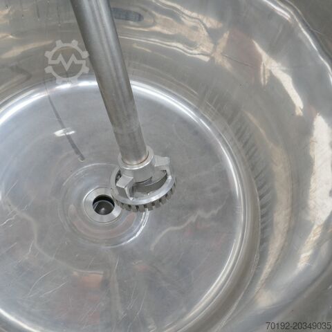 250 liter heatable/coolable pressure vessel made of V2A with dispersing agitator. Schwarz B0055