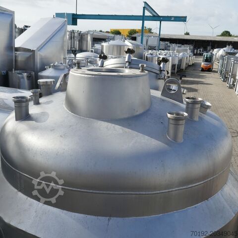 2950 liter heatable/coolable pressure vessel made of stainless steel 316 with dissolver agitator H. WOLFF Apparatebau KG B0053