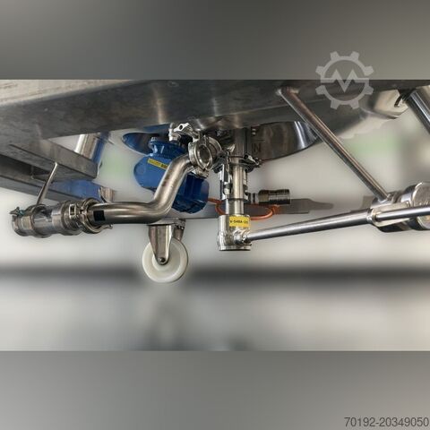 500 liter heatable/coolable pressure vessel made of V4A with magnetic agitator Waldner K0167