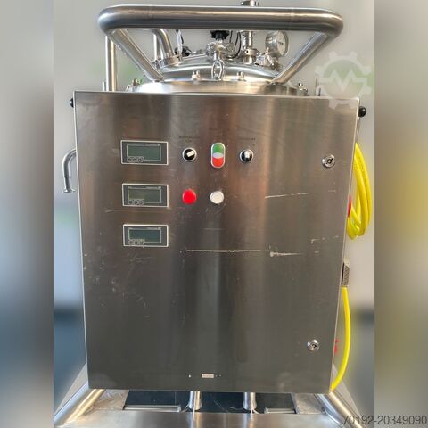 227-liter mobile pharmaceutical pressure vessel made of V2A with magnetic stirrer Waldner K0172