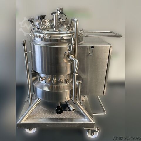 90.5 liter mobile pharmaceutical pressure vessel made of V4A with magnetic stirrer Waldner K0171