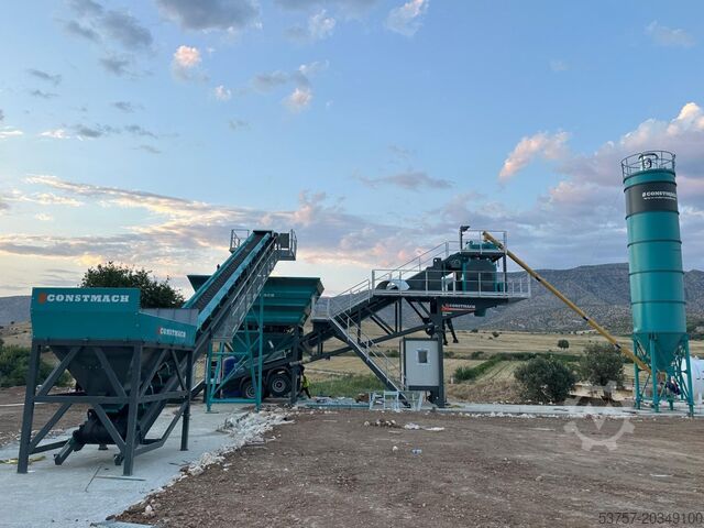Concrete mixing plant / concrete plant CONSTMACH Mobile Concrete Mixing Plant Mobile Concrete Mixing Plant 60 m3/h