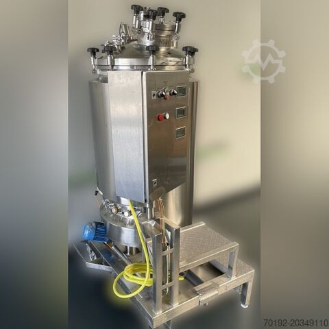 330 liter mobile pharmaceutical pressure vessel made of V2A with magnetic agitator GUTH K0169