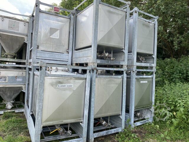 Edelstahlbehälter Transportcontainer IBC  10558