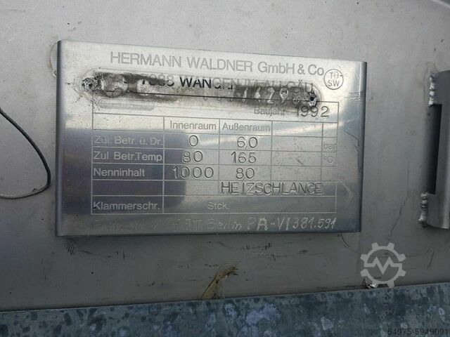 Edelstahlbehälter Transportcontainer IBC  10558