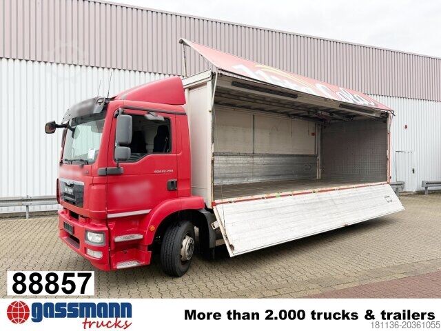 Box truck MAN TGM 22.290 6x2-4 LL, EEV, Lenkachse, 2x AHK,