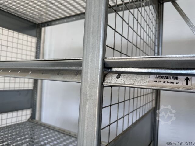 Boltless shelving unit, shelving unit, magazine rack Dexion HI280 / Gitterrostboden / Regallänge: 2,71 lfm.