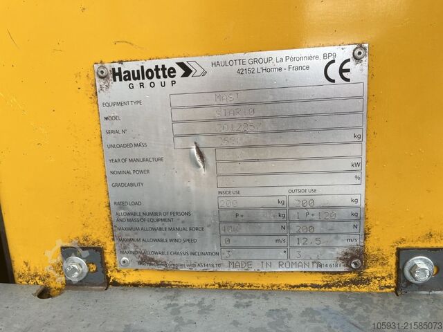 Teleskopmastbühne Haulotte STAR10
