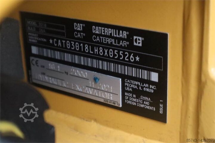 Minibagger Caterpillar 301.8 NEW, Valid inspection, *Guarantee! Hydr Quic