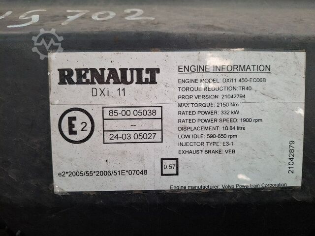 Motor RENAULT DXI11-450HP
