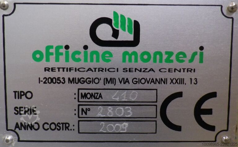 Glass grinding machine Officine Monzesi Monza 410 CNC