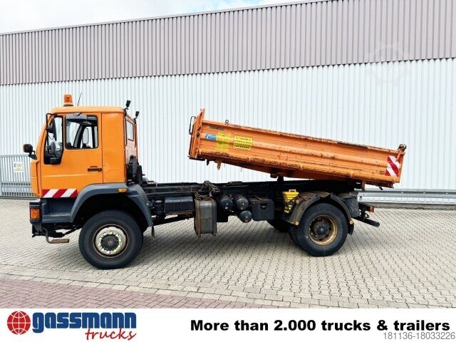 Kipper LKW MAN LE 18.280 4X4 BB, Winterdienstausstattung, Grüne