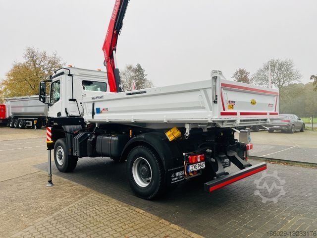 Dreiseitenkipper LKW MERCEDES-BENZ Arocs 1835  4x4 Meiller Fassi F135 Kran Kipper