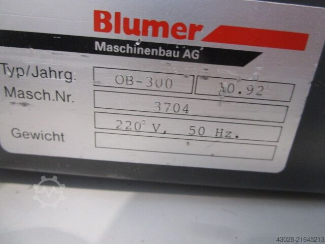 BANDEROLIERMASCHINE BLUMER AKEBONO OB-300
