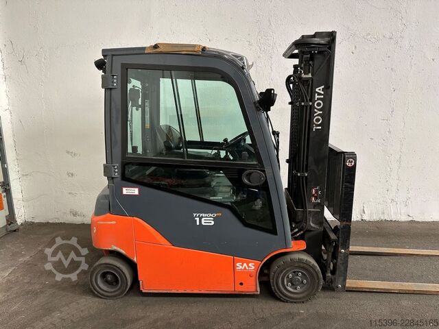 Electric 4-wheel forklift Toyota 8FBM16T - FREIHUB-MAST !!!