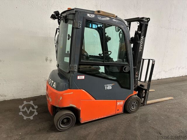 Electric 4-wheel forklift Toyota 8FBM16T - FREIHUB-MAST !!!