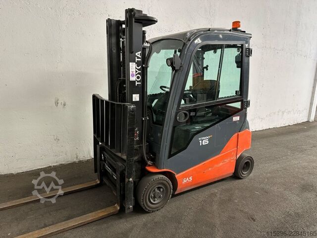 Electric 4-wheel forklift Toyota 8FBM16T - FREIHUB-MAST !!!