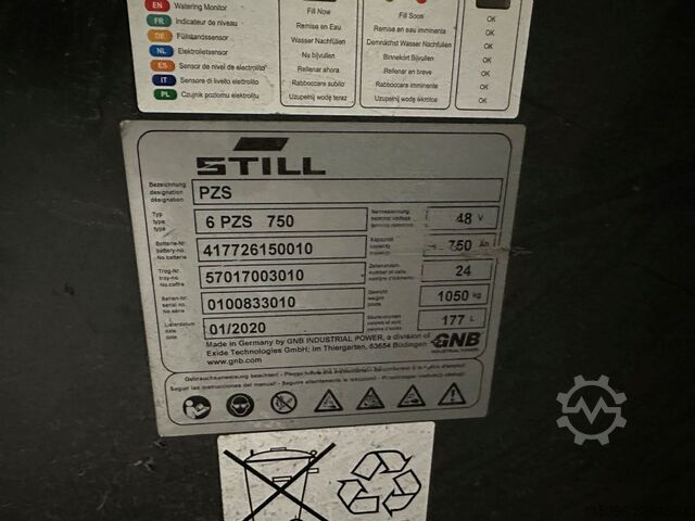 Electric 3-wheel forklift Still RX 20-20 L - TRIPLEX 4,8 m