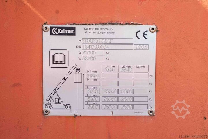 Full-container reach stacker Kalmar TRA250-S55F (RT240) - 4x4 - with CE !!!