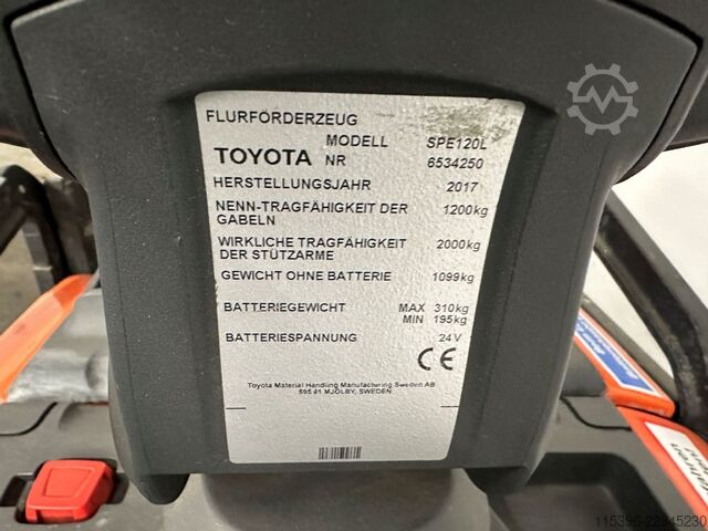 High Lift stacker Toyota SPE 120 L - TRIPLEX 3,9 m