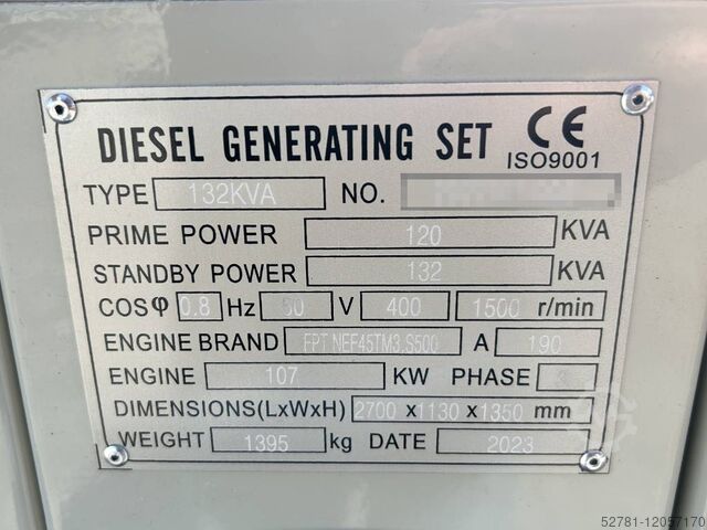 Generator set Iveco NEF45TM3 - 132 kVA Generator - DPX-19792