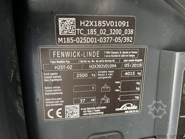 LPG Forklifts Linde H25T-02