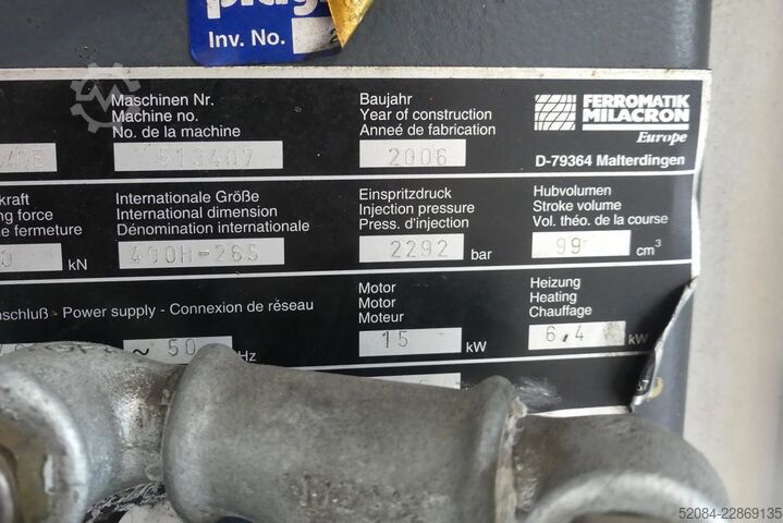 FERROMATIK MILACRON K-TEC 40 FERROMATIK MILACRON K-TEC 40