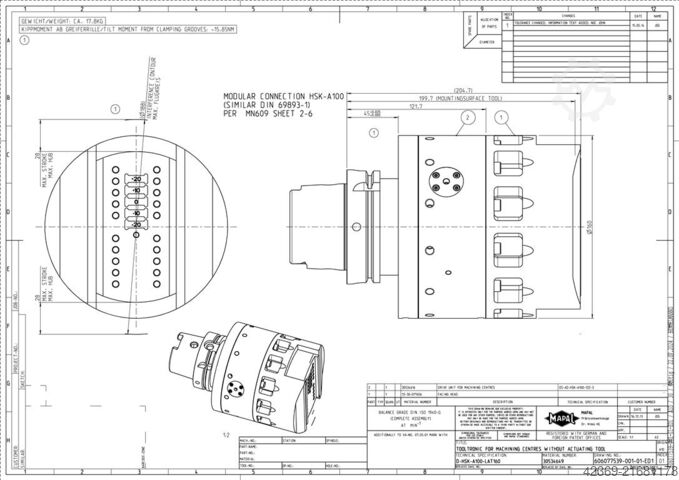 Bearbeitungszentrum - Universal GROB-WERKE G 550 6-axis      252
