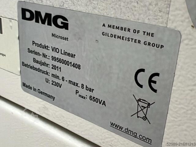 Tool Presetter DMG MORI Microset VIO Linear