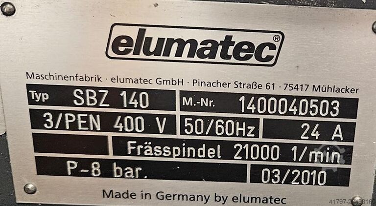 Bearbeitungszentrum Elumatec SBZ 140 Elumatec SBZ 140