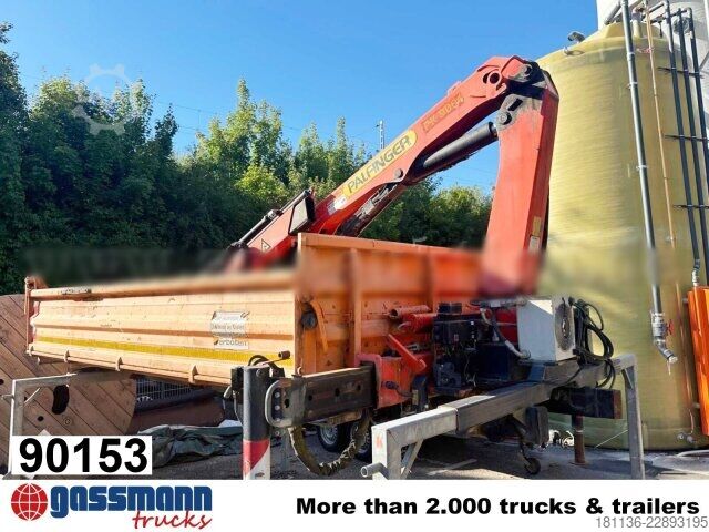 Kipper LKW Meiller 3-S-Kippaufbau mit Kran Palfinger PK9001,