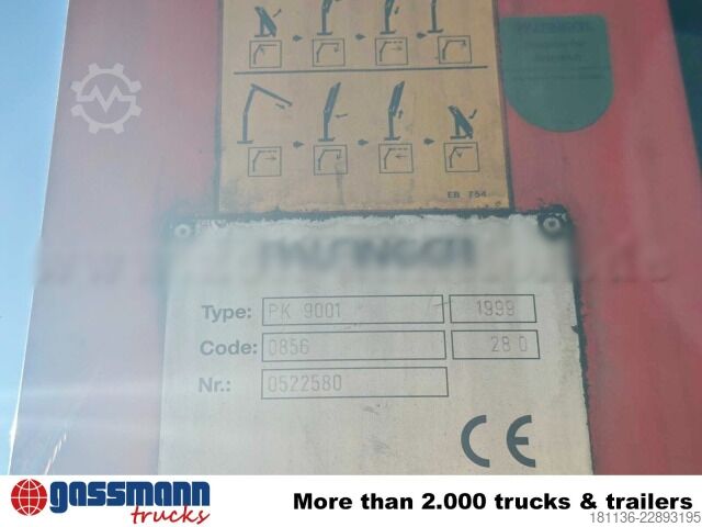 Kipper LKW Meiller 3-S-Kippaufbau mit Kran Palfinger PK9001,