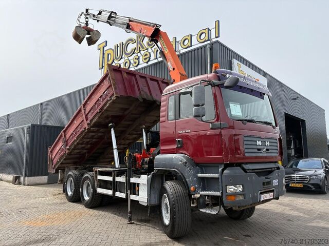 Crane MAN TGA 33.390 + 6x4 + PK15002 + TIPPER + MANUAL + ...