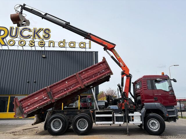 Crane MAN TGA 33.390 + 6x4 + PK15002 + TIPPER + MANUAL + ...
